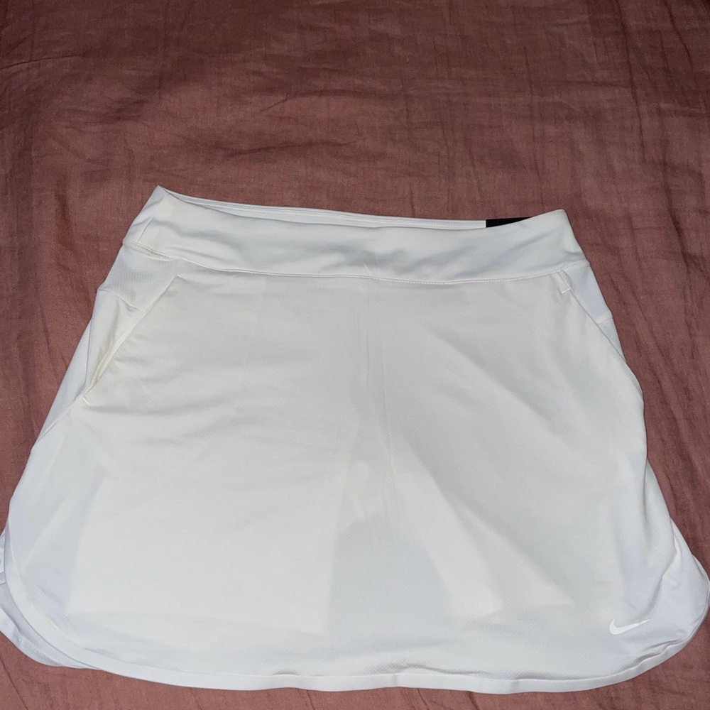 White Nike golf skirt